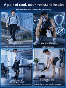 ZHIHAOEN | Breathable Cool Deodorant Shoe Pads