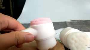 1pc Silicone Facial Cleanser Brush Face Cleansing Massage Double Sided Cleansing Face Skin Care Tool 3D