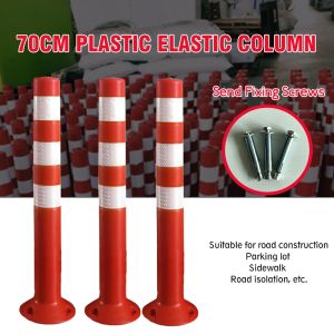 70CM/75CM Flexible Pole Cone Road Cone Flexible Cone Traffic Facilities Barricade Cone Reflective Column Anti-collision