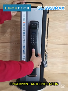 QL-S958MAX Smart Door Lock – Black+Bronze