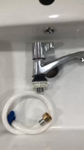 Vòi chậu rửa mặt lạnh Vòi lavabo lạnh đồng mạ crom cao cấp