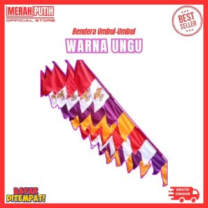 Merah Putih Store - Bendera Umbul Umbul Merah Putih Warna Warni Panjang 27meter 17 Agustus Bisa COD