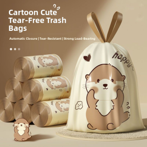 MONLEYTA | Thickened Mosquito Repellent Kitchen Waste Bag Drawstring Trash Can Liner Handheld Special Thick Home Use Eco-Friendly