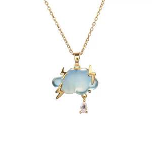 ♡ สร้อยคอรูปหัวใจสีขาวนวล สีทอง สีเงิน