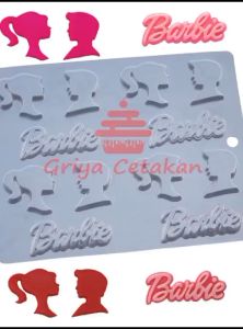 Griya Cetakan Coklat Fondant Permen Jelly Puding Karakter Boneka Remaja Putri Dan Partner 12 Cav Plastik