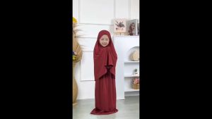 AliMaMa - MUKENA ANAK ASYIFA - Mukenah Jersey Jersi Polos Perempuan Kekinian Trendy Murah Medan