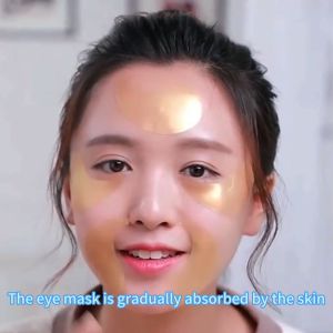 24K Gold Eye Mask Moisturizing and Brightening 60PCS Fade Fine Lines Wrinkles Puffy Eye Bags
