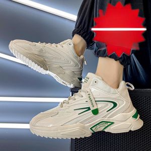 Mens High Top Sport Shoes Breathable Thick Bottom Casual Summer New 2023 Increased Height 10cm Old Dad Shoes Rubber Outsole