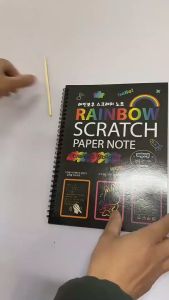 Nurm Colorful Scraping Painting Magic Scratch Art Painting Paper Manual Drawing Toys Kids Education Toy