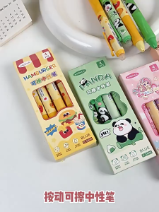 Panda Erasable Pen Gel Ink Pen Click Pen Refillable Erasable Pen Cute Stationery Student Writing Pen School Supplies Pen Boleh Padam Panda Pen Gel Pen Klik Pen Isi Semula Pen Tulis Pelajar Alat Tulis Comel Sekolah 熊猫可擦笔中性笔学生用按动式可擦笔晶蓝热敏擦写笔替换芯水笔可爱文具 A527