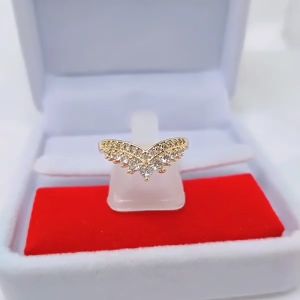 Cincin Vuji Wanita Aksesoris Fashion Awet Tahan Lama Anti Karat Cocok Untuk Harian G8-9A