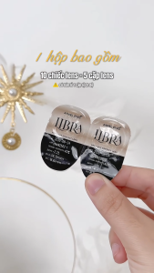 Lens nâu giãn tròng có viền 1 ngày LIBRA - nhãn hiệu Angel Eyes - Độ cận 0-10 - Dia 14.5mm