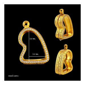 ตลับสิงห์ ตลับสิงห์ล้อมเพชร ขนาดหน้าจอ2.1*2.6ซม. สำหรับเลี่ยมกันน้ำเท่านั้น