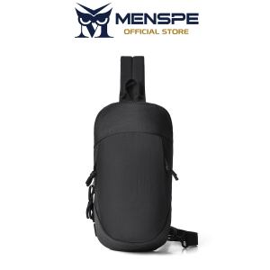 MENSPE กระเป๋าสะพายข้างอเนกประสงค์สำหรับผู้ชายกระเป๋ากระเป๋าคาดหน้าอกผู้ชายกระเป๋าลำลองกระเป๋าคาดหน้าอกคาดอกแฟชั่นเรียบซิปกระเป๋ากีฬาสะพายไหล่กันน้ำกระเป๋าลำลองกระเป๋าหิ้วกระเป๋าสะพายไหล่ถนน