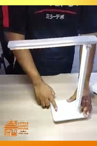 Large Table Lamp 180° Adjustable Reading Desk Lamp USB Rechargeable 3 Mode Warm Cool Day Light LED