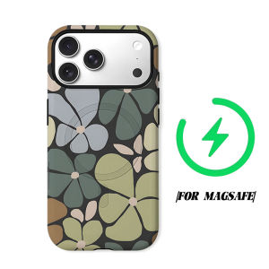 dark earthy flower Phone Case for iPhone 18 17 16 15 14 13 12 11 Air Pro Max Plus Double-layer Cover