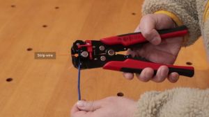 JLD Tang Potong Kabel 0.2-6mm Self-Adjusting Wire Stripper 10-24 AWG Tang Kupas Kabel Multifungsi