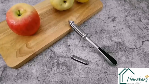 HOMEBERG ที่ขูด ที่ขูดผัก ผลไม้ วัดุสแตนเลสสตีล 430 ที่ปอกผักผลไม้สแตนเลส ที่ขูด ที่ขูดผิว ที่ขูดเปลือก ที่ปอกเปลือกผัก