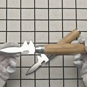 2in1 Shellfish Shuck Knife: Alat Pembuka Tiram & Cangkang