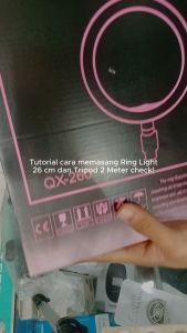 Ring Light 26 cm & Tripod Besi Mini: Lampu Rias Beauty Vlogger 3 Mode