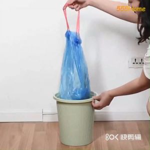 Kitchen Trash Bin Bag/Dustbin Drawstring Garage Bag/Disposable Plastic Rubbish Bag/More Hygienic/SG Seller