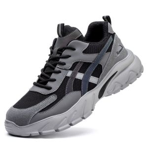Tulldent | Man Safety Shoes Puncture-Proof Work Sneakers Lightweight Work Shoes Men Steel Toe Shoes Safety Boots Indestructible Shoes