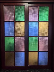 Retro Colorful Honeysuckle Glass Stickers Art Decorative Transparent Partition Living Room Screen Windproof Chinese Window Film