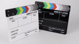 TaffSTUDIO Profesional Clapper Board Colorful Acrylic - TS-3EL