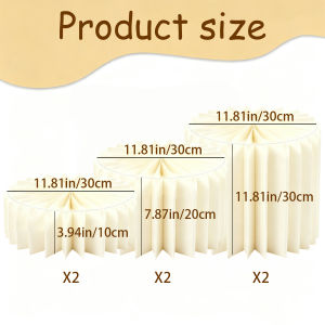 60 Sheet Foldable Paper Cake Display Stand Round Buffet Riser With Acrylic Board Wedding Dessert Table Decor Storage Easily