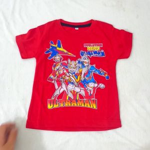 Baju Kaos Harian Anak Laki Laki Distro Karakter Ultramen Import Umur 1 - 10 Tahun - Hypelane Kids