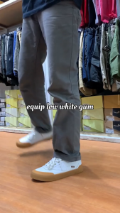 SEPATU PATROBAS EQUIP LOW WHITE GUM ( SIZE 35 - 45 ) - Sneakers Canvas Made in Indonesia