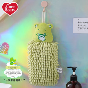 Cartoon Bear Design Kitchen Towel Quick Dry Hanging Hand Towel Absorbent Household Personal Cleaning Tool Floor Cleaning