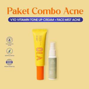 MORLAB-PAKET COMBO ACNE ( 1 V10 TONE UP CREAM +1 FACE MIST ACNE DIAMOR)