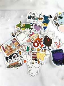 Miếng Dán Trang Trí Moomin Hoạt Hình Dễ Thương 40 Miếng Chống Thấm Nước Không Để Lại Vết Dính Cho Hành Lý Máy Tính Xách Tay Máy Tính Bảng Đàn Guitar
