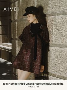 AIVEI | Retro Sweet Girl Style Knitted Dress