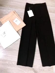 QUẦN DÀI ỐNG RỘNG KHUY GIỮA chất liệu tuyết mưa đứng form dày dặn