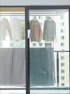 ราวแขวนผ้าเช็ดตัว ราวแขวนผ้ายืดได้ ราวตากผ้า ปรับยืดความยาวได้ ไม่ต้องเจาะผนัง ราวแขวนผ้า ราวผ้าม่าน