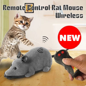 Cat Mice Toys Interactive Chasing Mouse Wireless Remote Control Rat Mouse Cat Playing Chew Toy
