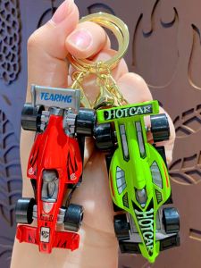 อาบี้และผ้าฝ้ายสูตร F1 Racing พวงกุญแจผู้ชายกุญแจรถ CHAIN กระเป๋าเป้สะพายหลังเด็กจี้ตกแต่งกลางแจ้งขนาดเล็ก