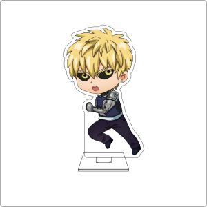 Bandai | Anime One Punch Man Cosplay Acrylic Hình Đứng 10CM Dễ Thương Vua Genos & Saitama Đồ Trang Trí Quà Tặng Cho Người Hâm Mộ Từ 14 Tuổi Trở Lên