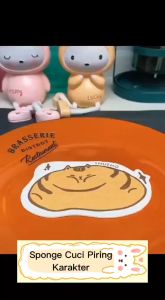 Spons busa karakter spons cuci piring sponge cute magic dish wash motif Lucu Kitchen Sponge Spon