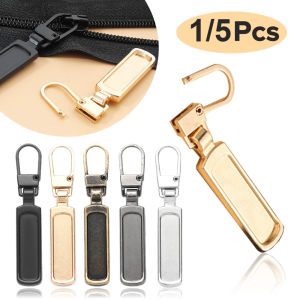 5Pcs Detachable Metal Zipper Pullers for Diy Sewing Bags Down Jacket Zipper Sliders Head Zippers Repair Kits