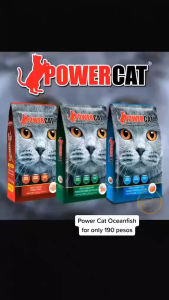Powercat Dry Food Fresh Ocean Fish Green By furrwhitepetshop
