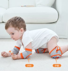 Adjustable Childrens Knee Pads Summer Anti-Fall Baby Crawling Walking Slippers Non-Slip Walking Protection Legs Elbows Thin