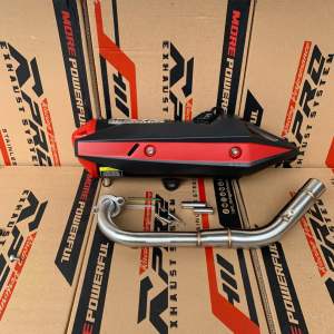 R-PRO Knalpot Standar Racing PRO1 SERIES Type Short Hanger Black Coating Full System