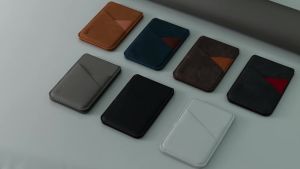 Premium PU Leather Magnetic Phone Card Holder RFID Anti-Skimming Wallet Compatible with Magnetic Wireless Charging Smartphones
