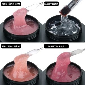 Gel Làm Móng Sợi Thủy Tinh CHUNSHU 30ml Để Sửa Chữa Và Nối Dài Móng Màu Hồng/trong Suốt Tăng Cường Móng Gãy Làm Dày Móng Gel UV Tạo Kiểu Như Lụa