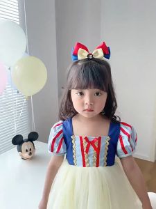 ALENA Hair Clips For Kids Girl Baby Girls Hair Accessories Snow White Is On The Run Three-dimensional Bowknot Hairpin Girl Meatball Head Clip Hairpin Children Cute Clip Headdress