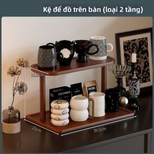 CHUJUN | Kệ Trang Trí Vintage Gỗ Cứng