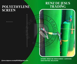 Polyethylene Green Plastic Screen Net 3feet x 30 meters - Chicken Fence Cage Wire